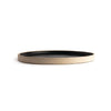 Olympia Canvas Flat Round Plate Delhi Black 250mm (Pack of 6) - FA315 Plates Olympia