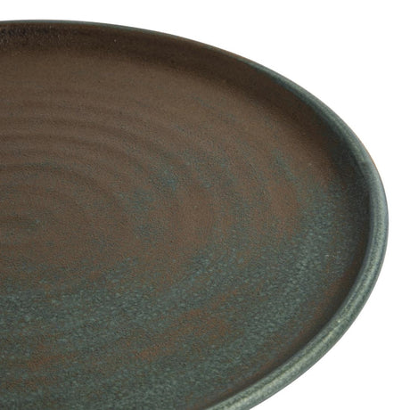Olympia Canvas Small Rim Round Plate Green Verdigris 265mm (Pack of 6) - FA324 Plates Olympia