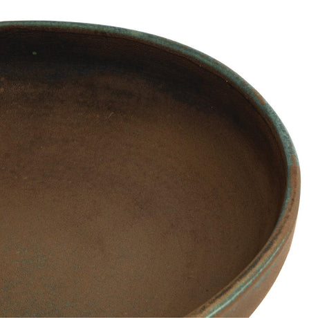 Olympia Canvas Coupe Bowl Green Verdigris 230mm (Pack of 6) - FA327 Bowls Olympia