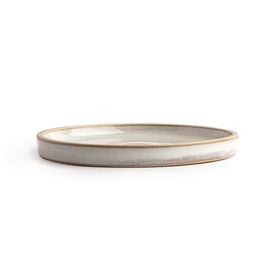 Olympia Canvas Flat Round Plate Murano White 180mm (Pack of 6) - FA328 Plates Olympia