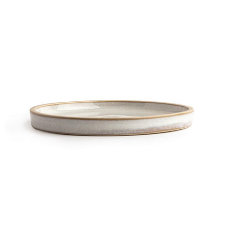 Olympia Canvas Flat Round Plate Murano White 180mm (Pack of 6) - FA328 Plates Olympia