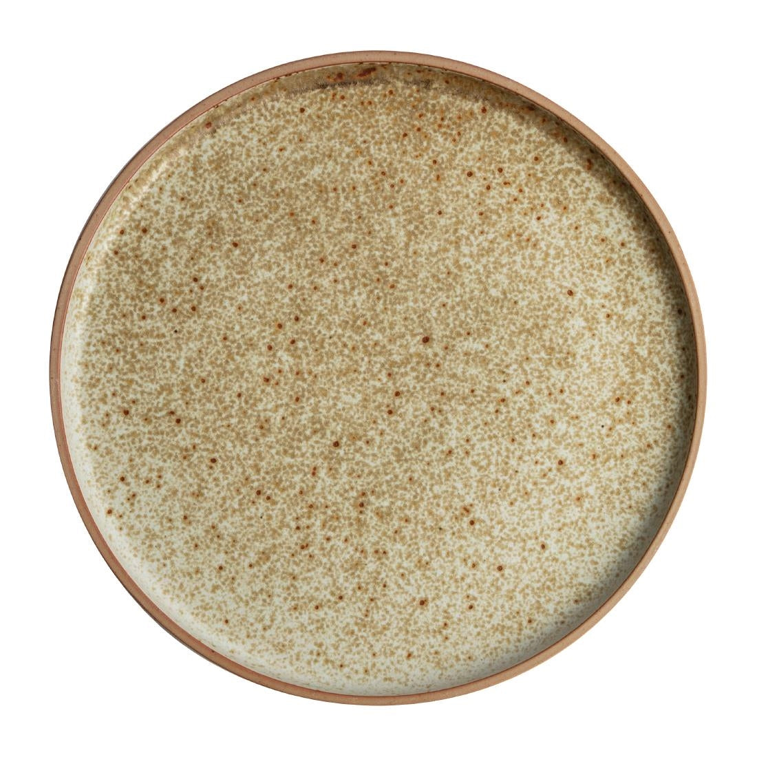 Olympia Canvas Flat Round Plate Wheat 250mm (Pack of 6) - FA336 Plates Olympia