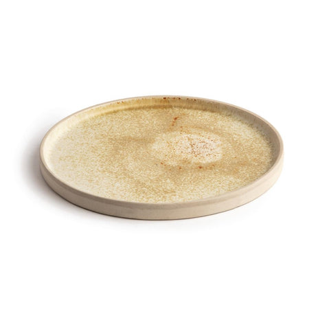Olympia Canvas Flat Round Plate Wheat 250mm (Pack of 6) - FA336 Plates Olympia