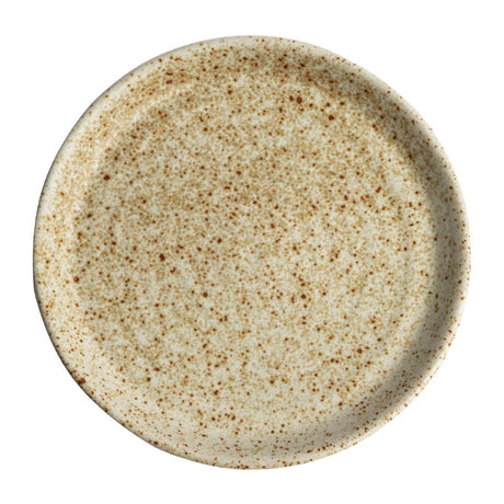 Olympia Canvas Small Rim Round Plate Wheat 180mm (Pack of 6) - FA337 Plates Olympia