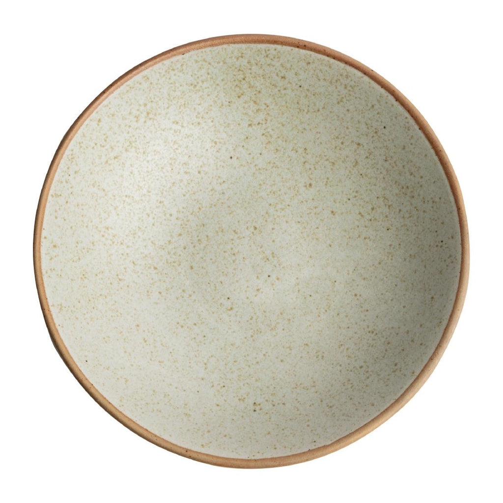 Olympia Canvas Shallow Tapered Bowl Wheat 200mm (Pack of 6) - FA340 Bowls Olympia