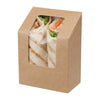Colpac Zest Compostable Kraft Tuck-Top Tortilla Wrap Packs With Cellulose Window (Pack of 500) - FA391  Colpac   