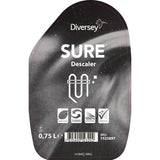 SURE Cleaner and Disinfectant / Descaler Refill Bottles 750ml (6 Pack) - FA402  Diversey   
