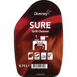 SURE Cleaner and Degreaser / Grill Cleaner Refill Bottles 750ml (6 Pack) - FA403  Diversey   