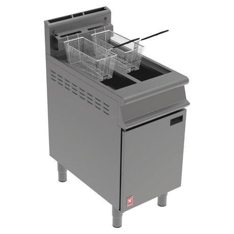 Falcon Dominator Twin Pan, Twin Basket Natural Gas Fryer G3845 - FA518-N Freestanding Gas Fyers Falcon