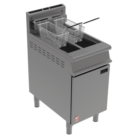 Falcon Dominator Twin Pan, Twin Basket Propane Gas Fryer G3845 - FA518-P Freestanding Gas Fyers Falcon