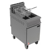 Falcon Free Standing Natural Gas Filtration Fryer with Castors G3845F - FA521-N Freestanding Gas Fyers Falcon