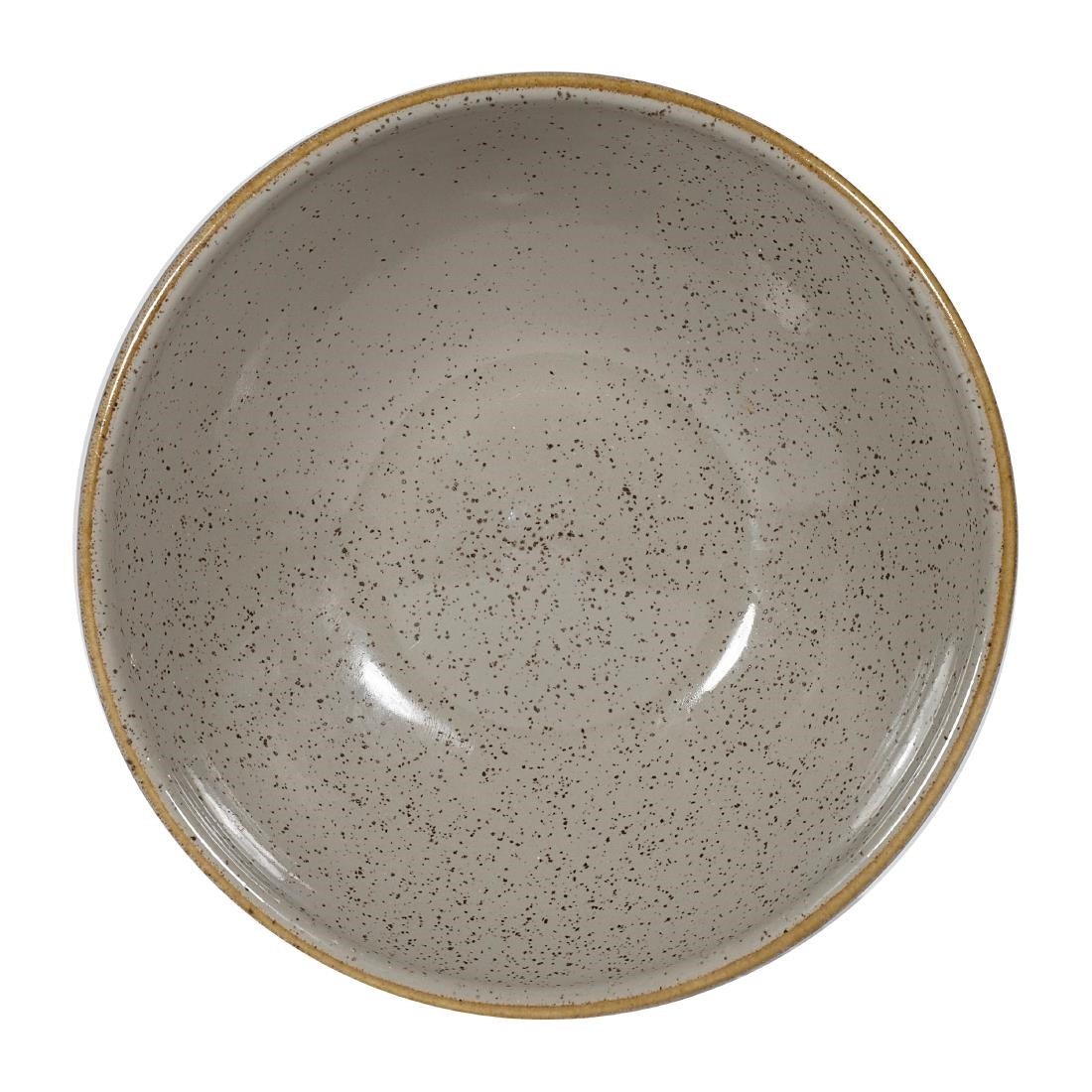 Churchill Stonecast Shallow Bowls Grey 9oz 130mm (Pack of 12) - FA582 Bowls Churchill