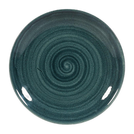Churchill Stonecast Patina Coupe Plates Rustic Teal 165mm (Pack of 12) - FA593 Plates Churchill