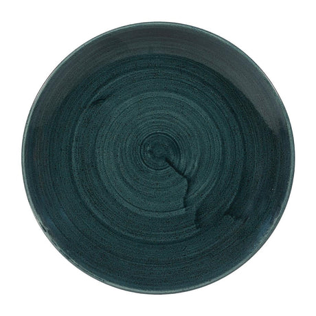 Churchill Stonecast Patina Coupe Plates Rustic Teal 217mm (Pack of 12) - FA594 Plates Churchill