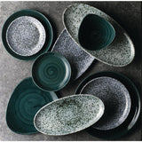 Churchill Mineral Oval Chef Plates Green 173 x 347mm (Pack of 6) - FA507 Plates Churchill