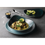 Churchill Stonecast Patina Triangular Plates Rustic Teal 229mm (Pack of 12) - FA595 Plates Churchill