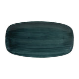 Churchill Stonecast Patina Oblong Chef Plates Rustic Teal 355 x 189mm (Pack of 6) - FA599 Plates Churchill