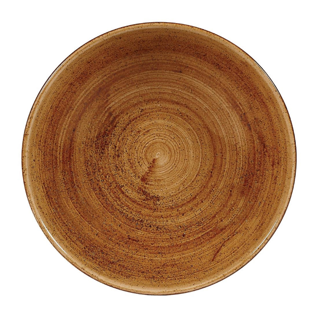 Churchill Stonecast Patina Coupe Bowls Vintage Copper 15oz 182mm (Pack of 12) - FA601 Bowls Churchill