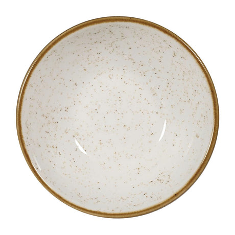 Churchill Stonecast Shallow Bowls Barley White 7oz 116mm (Pack of 12) - FA640 Bowls Churchill