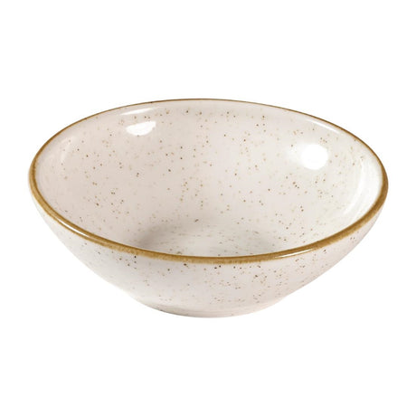 Churchill Stonecast Shallow Bowls Barley White 9oz 130mm (Pack of 12) - FA641 Bowls Churchill