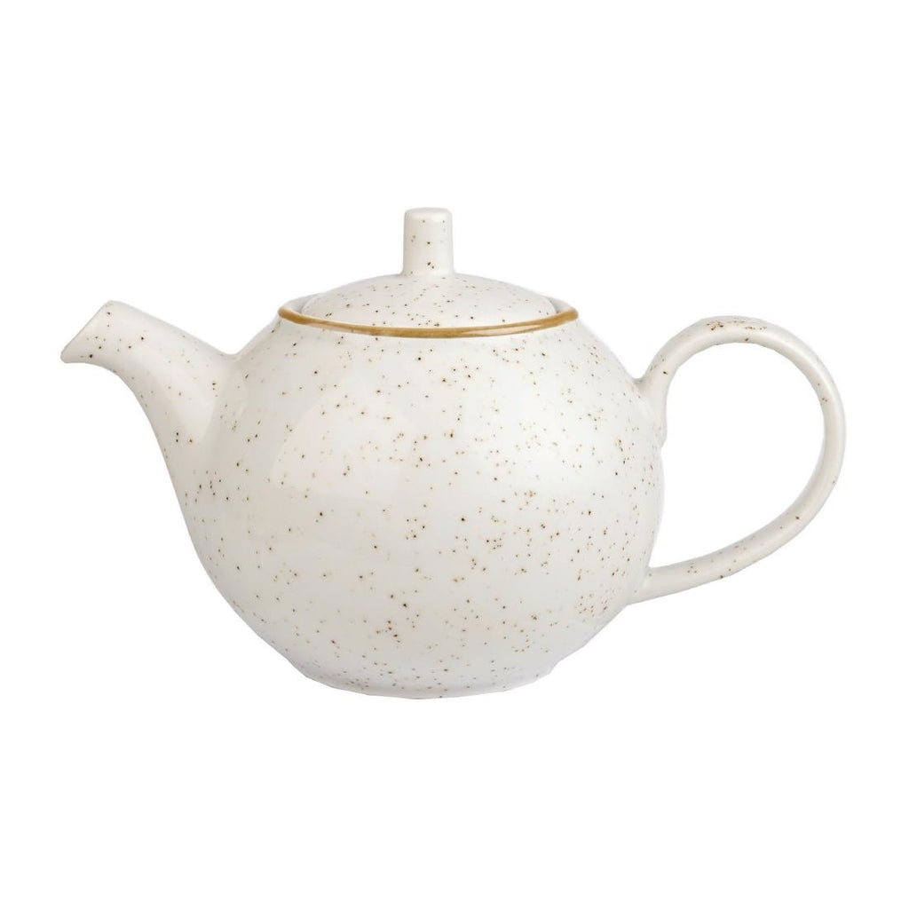 Churchill Stonecast Beverage Pots Barley White 852ml (Pack of 4) - FA647 Churchill Super Vitrified Churchill   
