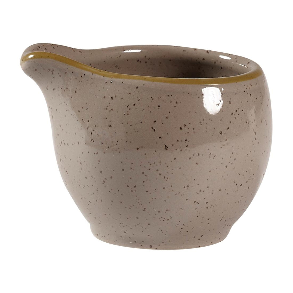 Churchill Stonecast Grey White Jugs 2oz 50mm (Pack of 12) - FA649 Churchill Super Vitrified Churchill   
