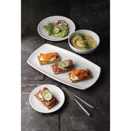 Churchill Menu Shades Caldera Coupe Plates Chalk White 155mm (Pack of 6) - FA650 Plates Churchill