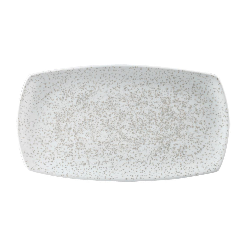 Churchill Menu Shades Caldera Rectangular Plates Chalk White 190 x 355mm - FA653 Plates Churchill