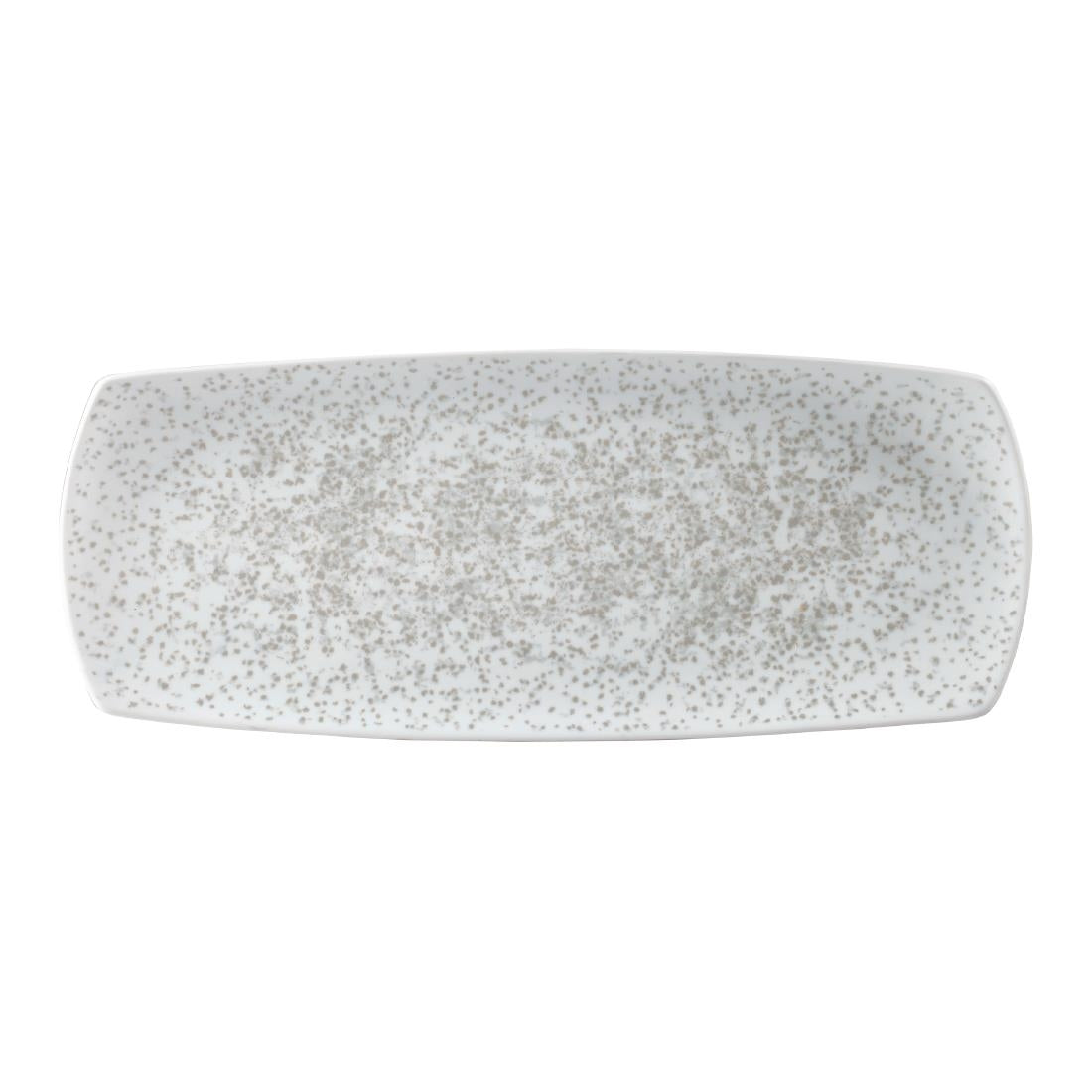 Churchill Menu Shades Caldera Rectangular Plates Chalk White 140 x 355mm - FA654 Plates Churchill