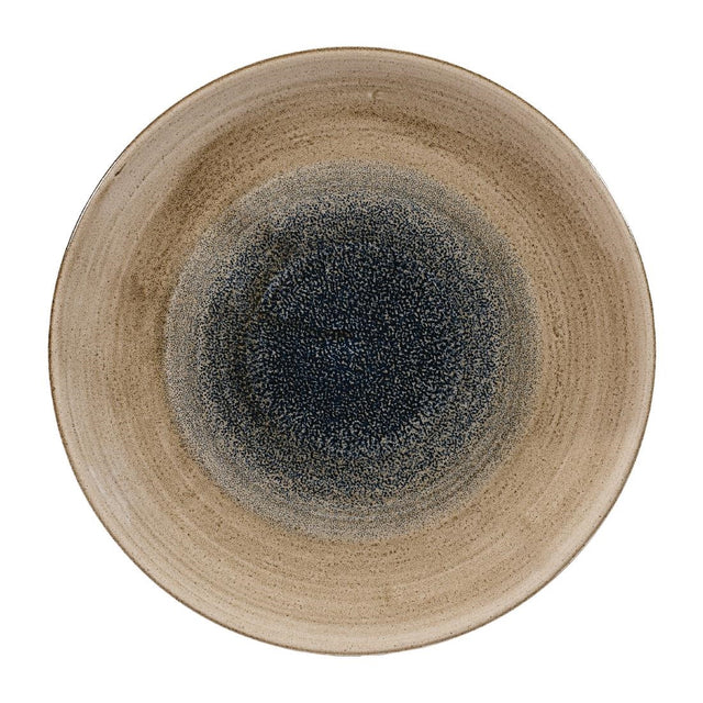 Churchill Stonecast Aqueous Coupe Plates Bayou Taupe 260mm (Pack of 12) - FA657 Plates Churchill