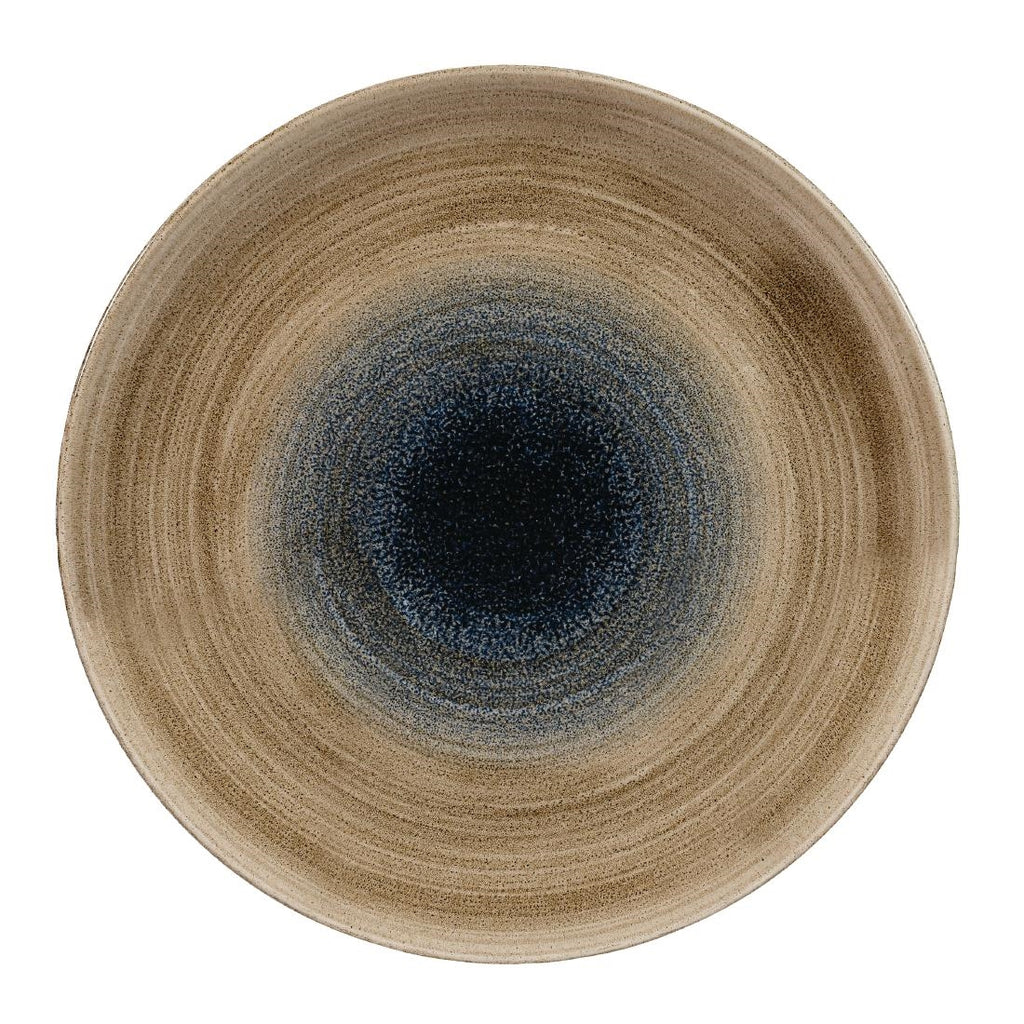 Churchill Stonecast Aqueous Coupe Plates Bayou Taupe 288mm (Pack of 12) - FA658 Plates Churchill