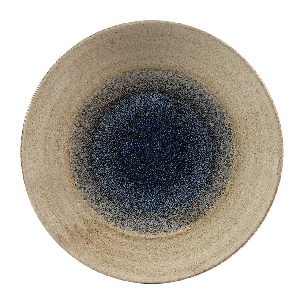 Churchill Stonecast Aqueous Deep Coupe Plates Bayou Taupe 255mm (Pack of 12) - FA662 Plates Churchill