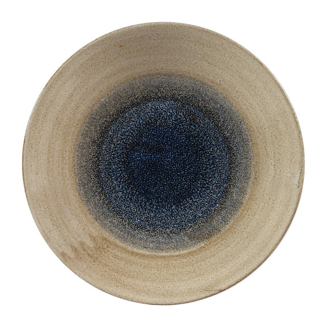 Churchill Stonecast Aqueous Deep Coupe Plates Bayou Taupe 255mm (Pack of 12) - FA662 Plates Churchill