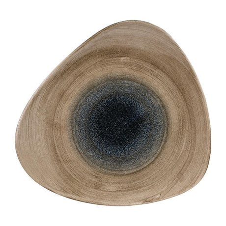 Churchill Stonecast Aqueous Triangular Plates Bayou Taupe 265mm (Pack of 12) - FA664 Plates Churchill