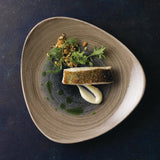Churchill Stonecast Aqueous Deep Coupe Plates Bayou Taupe 281mm (Pack of 12) - FA663 Plates Churchill