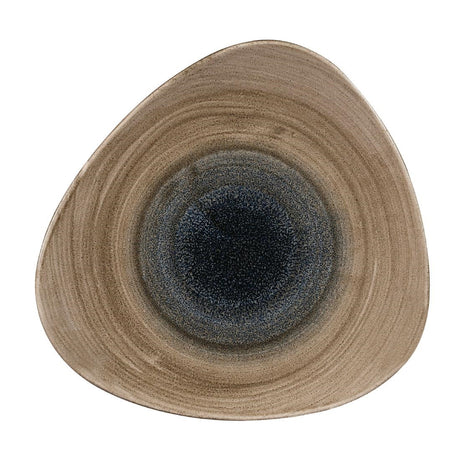 Churchill Stonecast Aqueous Triangular Plates Bayou Taupe 311mm (Pack of 6) - FA665 Plates Churchill