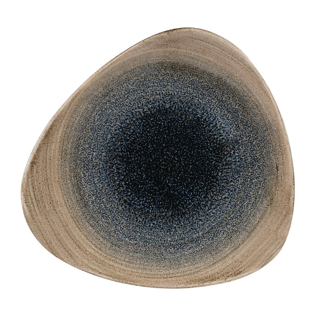 Churchill Stonecast Aqueous Triangular Plates Bayou Taupe 192mm (Pack of 12) - FA666 Plates Churchill
