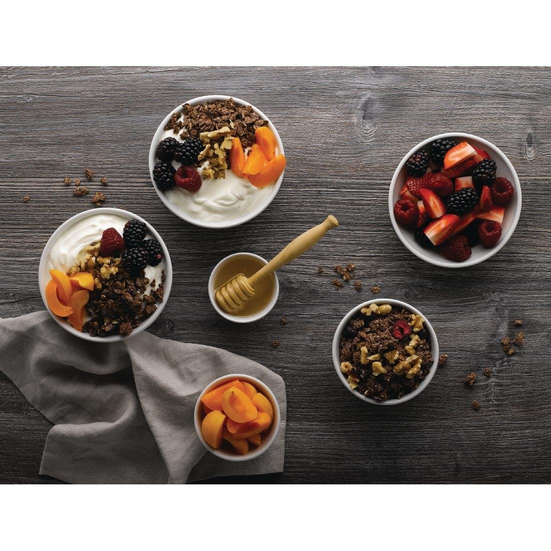 Churchill Profile Dip Pots White 2oz 70mm (Pack of 12) - FA696 Churchill Super Vitrified Churchill   
