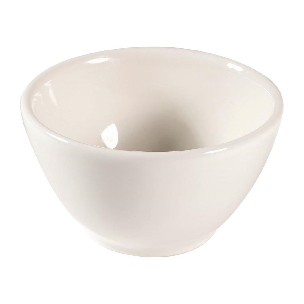 Churchill Profile Dip Pots White 4oz 85mm (Pack of 12) - FA694 Churchill Super Vitrified Churchill   