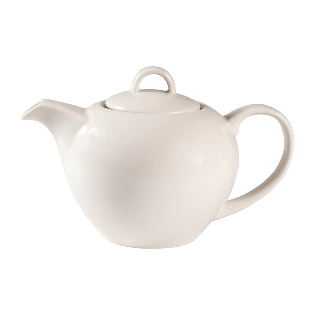 Churchill Profile Elegant Teapots White 15oz 426ml (Pack of 4) - FA697 Churchill Super Vitrified Churchill   