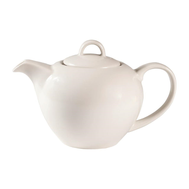 Churchill Profile Elegant Teapots White 15oz 426ml (Pack of 4) - FA697 Churchill Super Vitrified Churchill   