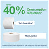 Tork SmartOne Mini Toilet Roll Dispenser White - FA701  Tork   