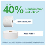 Tork SmartOne Mini Toilet Roll Dispenser White - FA701  Tork   