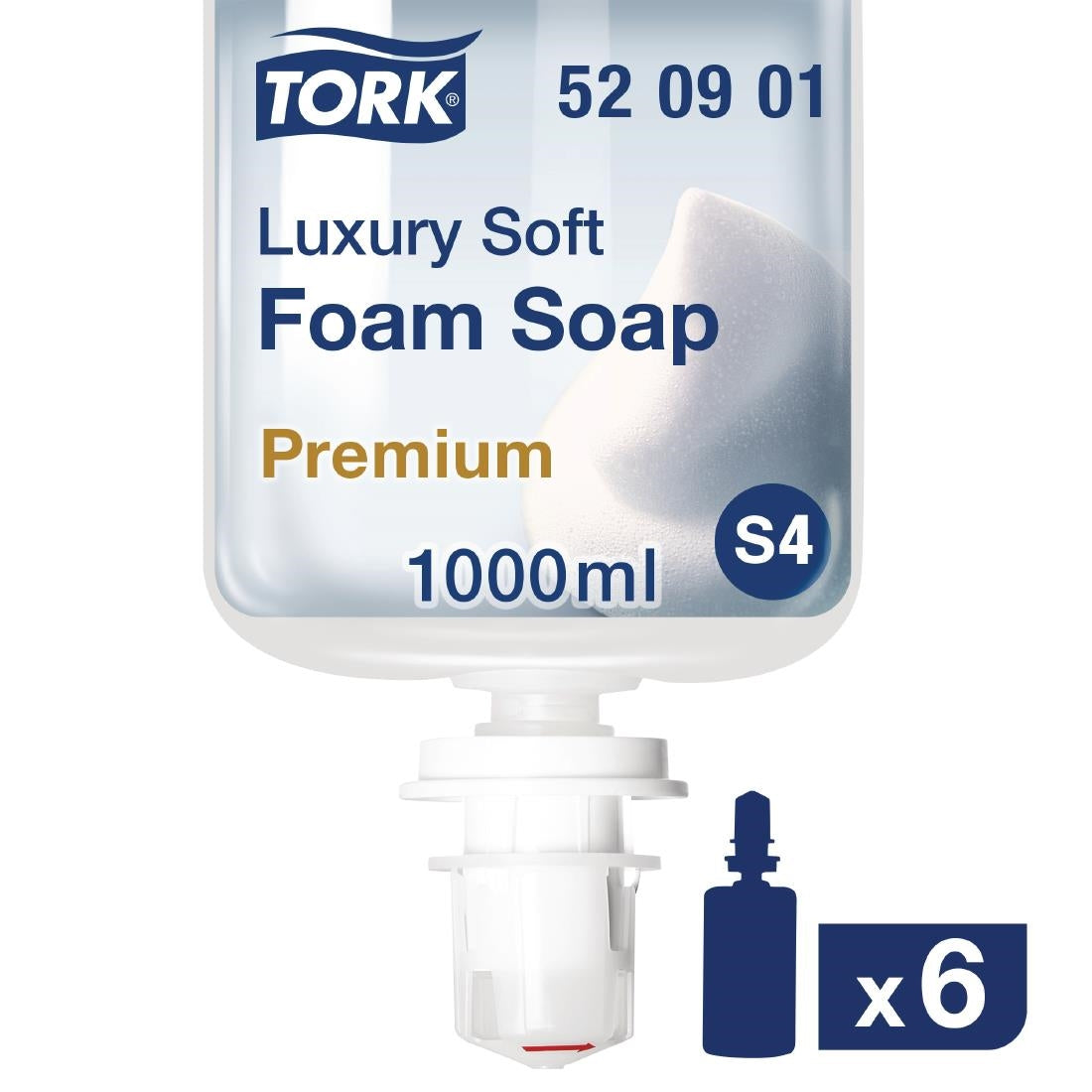 Tork Perfumed Luxury Soft Foam Hand Soap 1Ltr (6 Pack) - FA712  Tork   