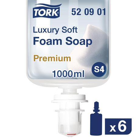 Tork Perfumed Luxury Soft Foam Hand Soap 1Ltr (6 Pack) - FA712  Tork   