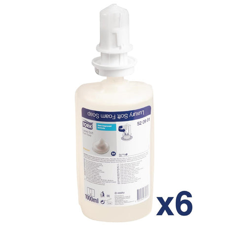 Tork Perfumed Luxury Soft Foam Hand Soap 1Ltr (6 Pack) - FA712  Tork   