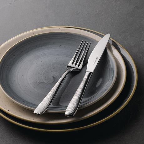 Churchill Stonecast Round Coupe Plate Peppercorn Grey 185mm - DK555 Plates Churchill