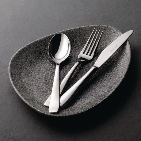 Churchill Studio Prints Raku Triangular Plates Quartz Black 356mm (Pack of 6) - DY215 Plates Churchill