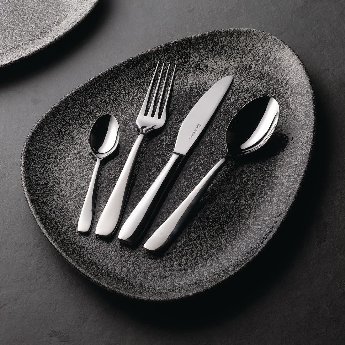 Churchill Studio Prints Raku Triangular Plates Quartz Black 300mm (Pack of 6) - DW415 Plates Churchill