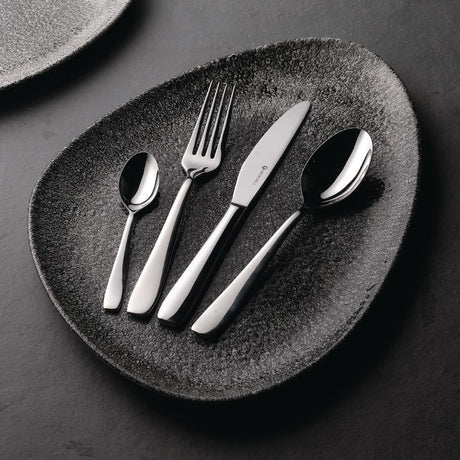 Churchill Studio Prints Raku Triangular Plates Quartz Black 300mm (Pack of 6) - DW415 Plates Churchill